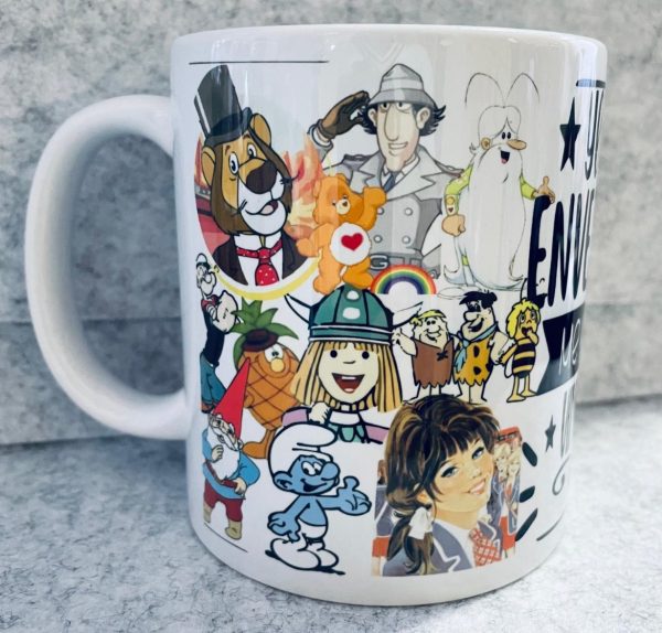 TAZA  ME HAGO VINTAGE DIBUJOS
