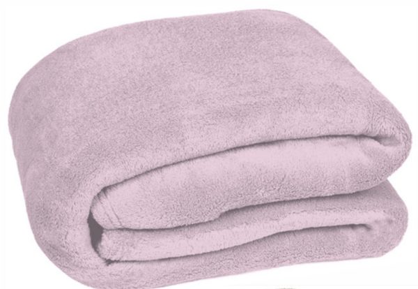 MANTA PERSONALIZADA COLOR ROSA PASTEL - Imagen 2