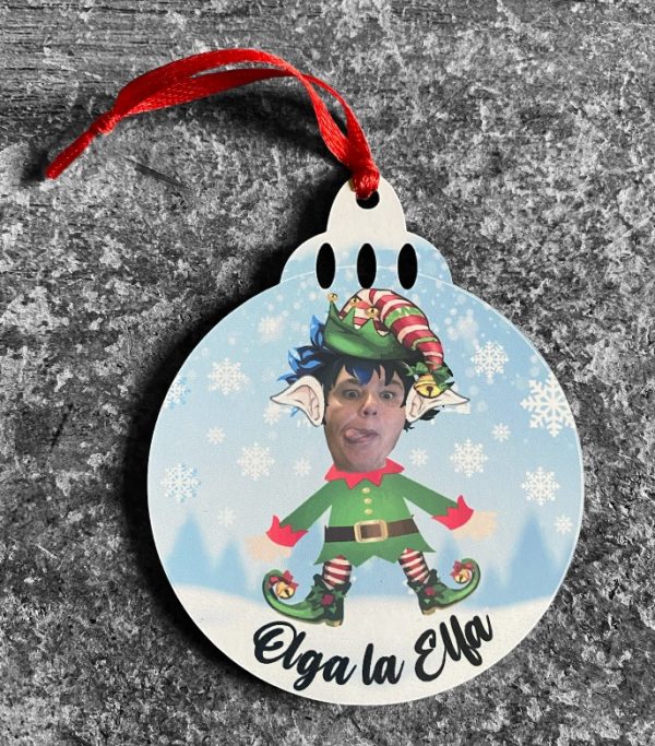 ADORNO ARBOL ELFO 6,5cm APROX