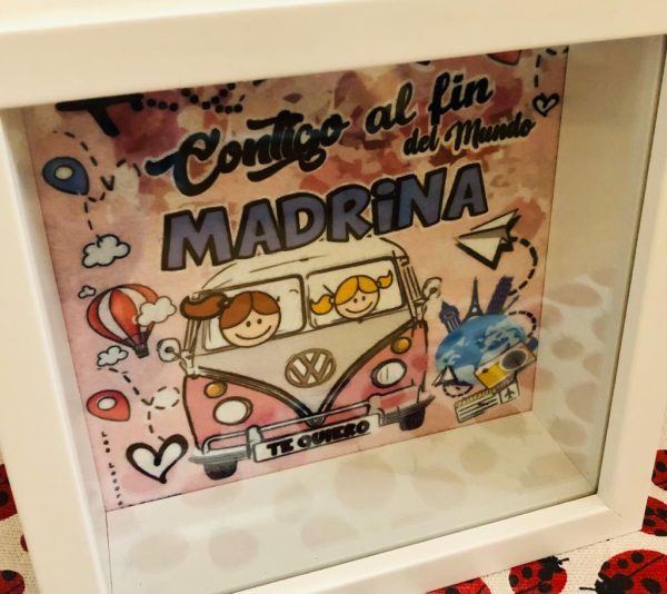 HUCHA PORTAFOTOS PADRINO/ MADRINA - Imagen 6