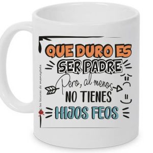 TAZA  PAPA HIJOS FEOS