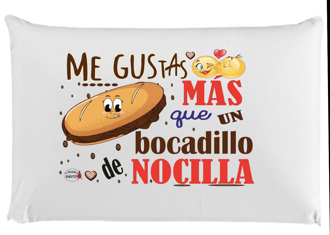 ALMOHADA  MINI VIAJE BOCADILLO DE NOCILLA