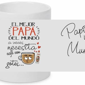 TAZA PAPÁ CAFÉ CON GOTES