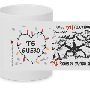 TAZA STRANGERS THINGS AZOTAMENTES SAN VALENTÍN