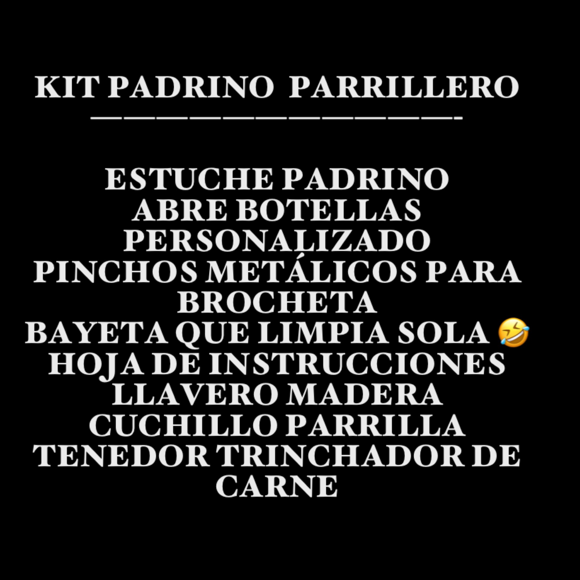 KIT PADRINO PARRILLERO - Imagen 3